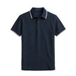Cotton Polo with Tipping T-shirt